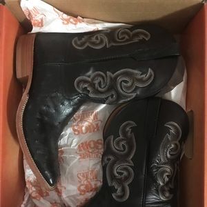 Rios of Mercedes ostrich black Milan men’s boots